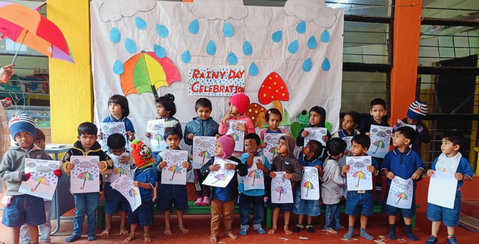 A large group of children at a KSCCW crèche