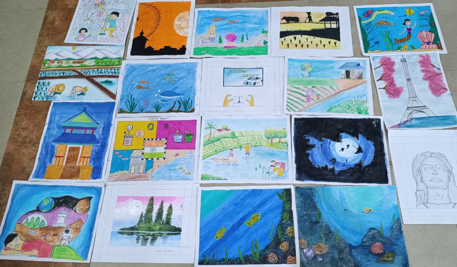 A child at KSCCW's Annual Painting Competition
