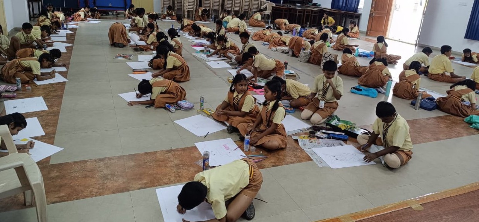 Children painting