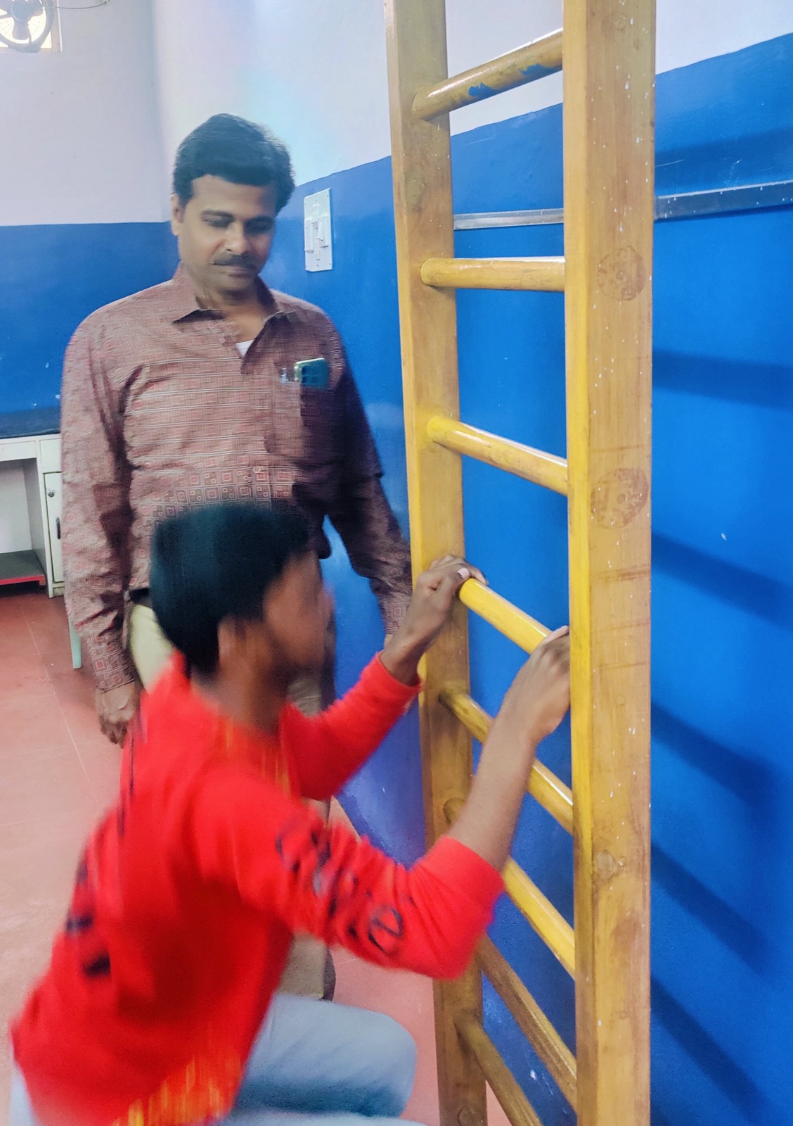 A physiotherapy session at the centre